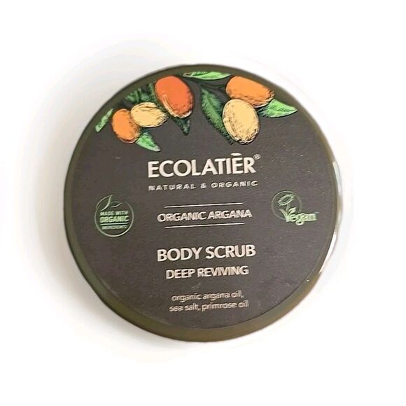 ECOLATIER Body Scrub Argana Oil Deep Reviving Salt Exfoliating Gentle Hydrating - Picture 2 of 3